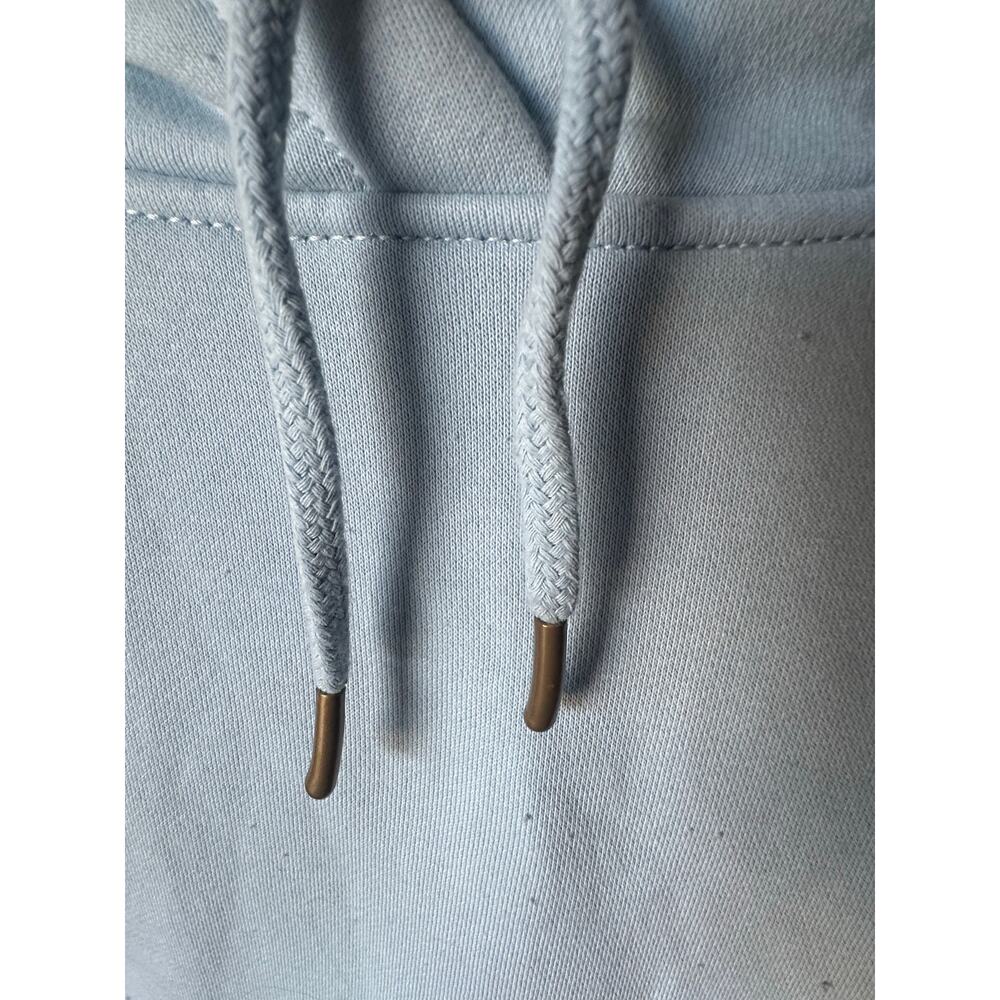 Carhartt Light Blue Graphic Hoodie Womens L Relaxed Fit Streetwear Style - Picture 2 of 13